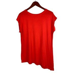 Cuddl Duds Red Modal/Spandex Softwear With Stretch Top M